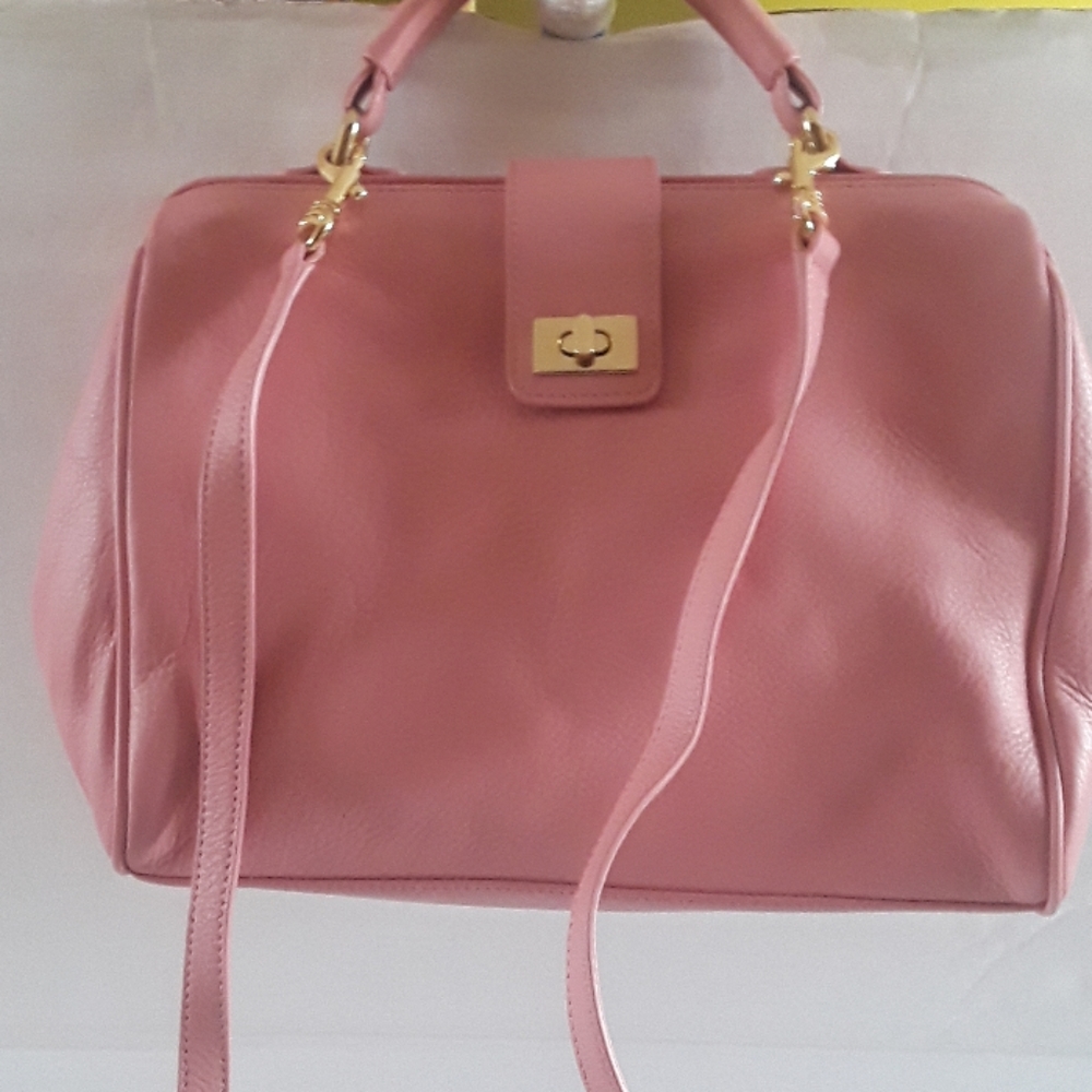 Talbots Overlap Clasps Closure Handbag - image 1